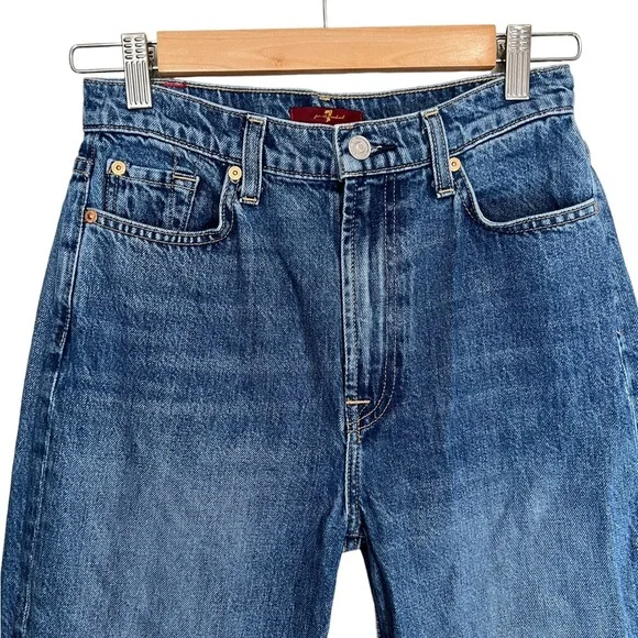 7 for All Mankind "Baby Jo" Havana Rigid Cropped Jeans - Picture 6 of 16